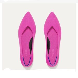 Rothy's Vibrant Pink Pointed Flats